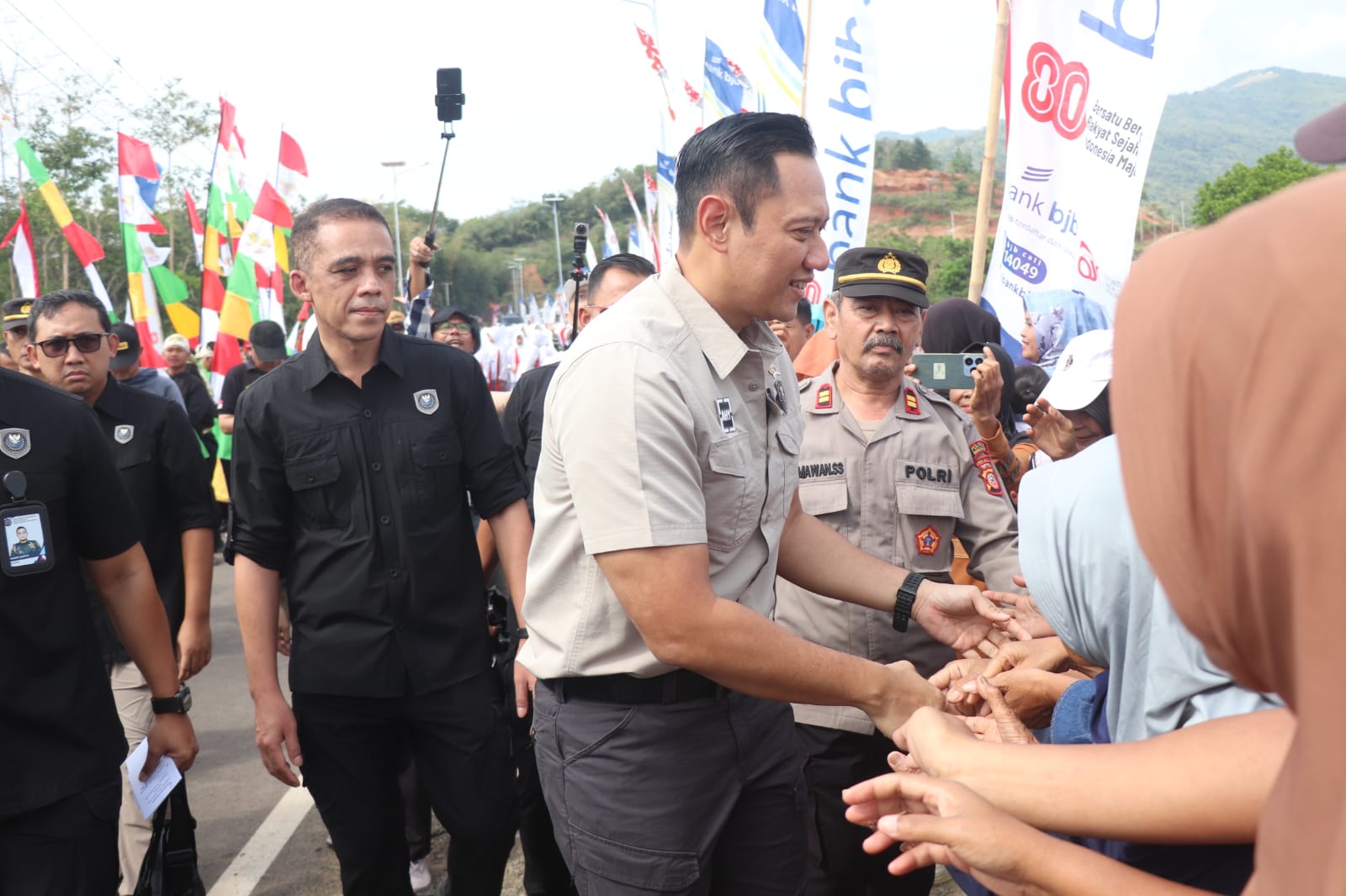 Suasana Meriah Penyambutan Menko IPW AHY di Sumedang