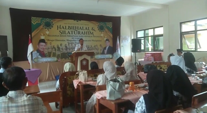 Pererat Silahturahmi PGRI PC Kecamatan Cineam Gelar Halal Bihalal