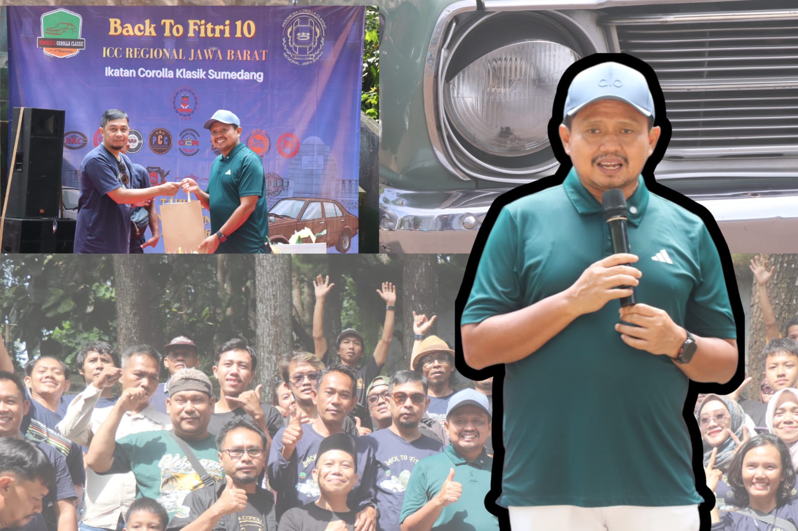 Bupati Dony Hadiri Halal Bihalal Komunitas Corolla Klasik se-Jawa Barat di Tahura Gunung Kunci