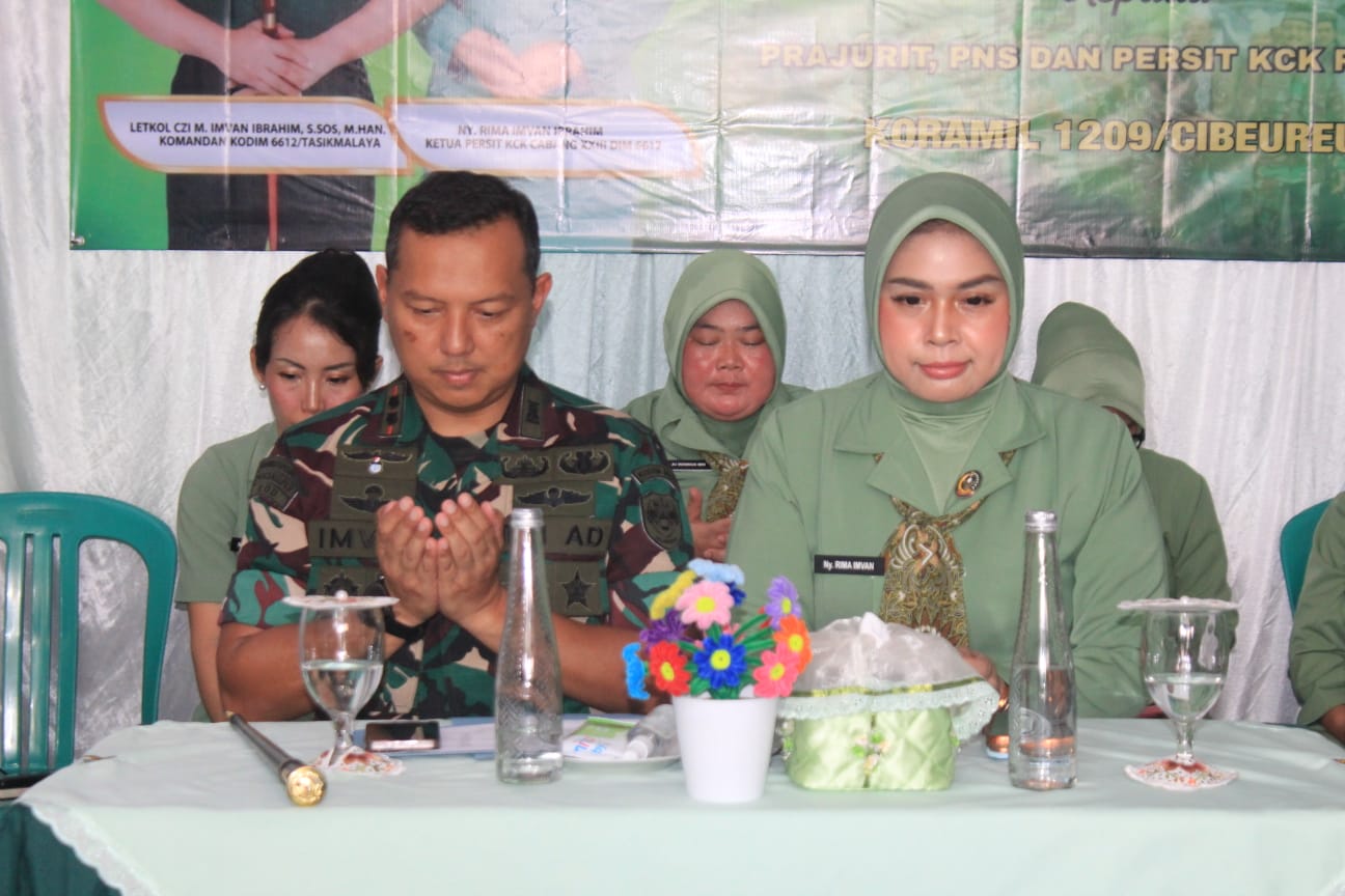 Letkol Czi M. Imvan Ibrahim Dandim 0612/Tasikmalaya Laksanakan Kunker Ke Koramil 1209/Cbrm