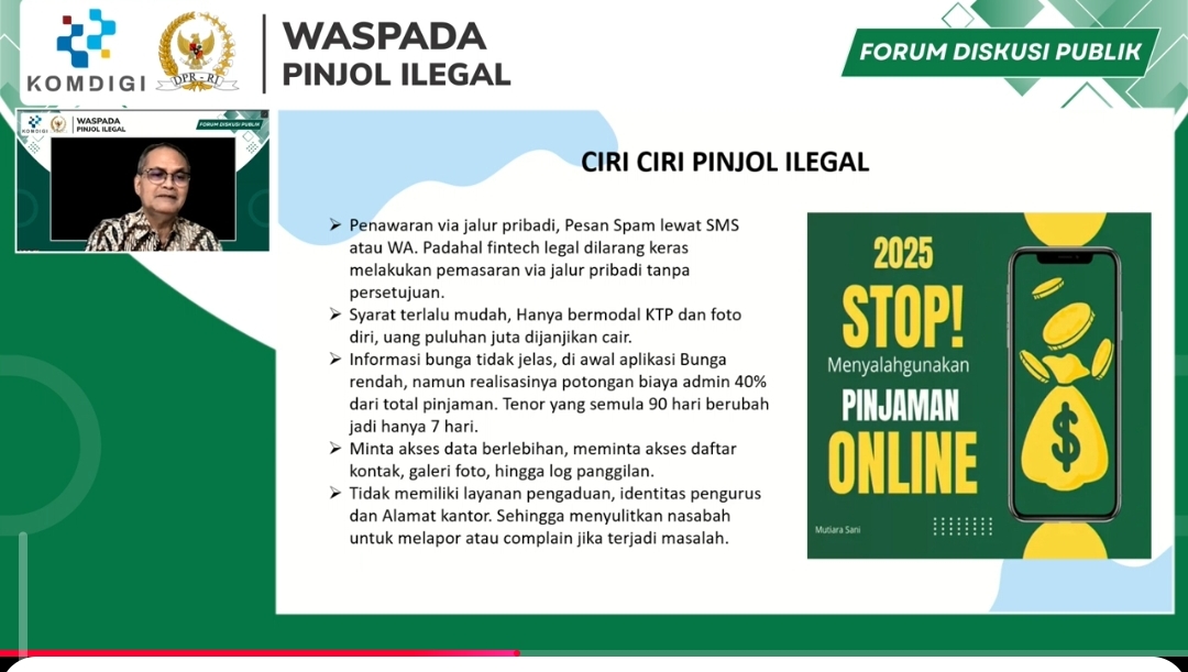 ​Waspada Jebakan “Gunung Es” Pinjol Ilegal: Komdigi dan DPR RI Tekankan Pentingnya Literasi Digital
