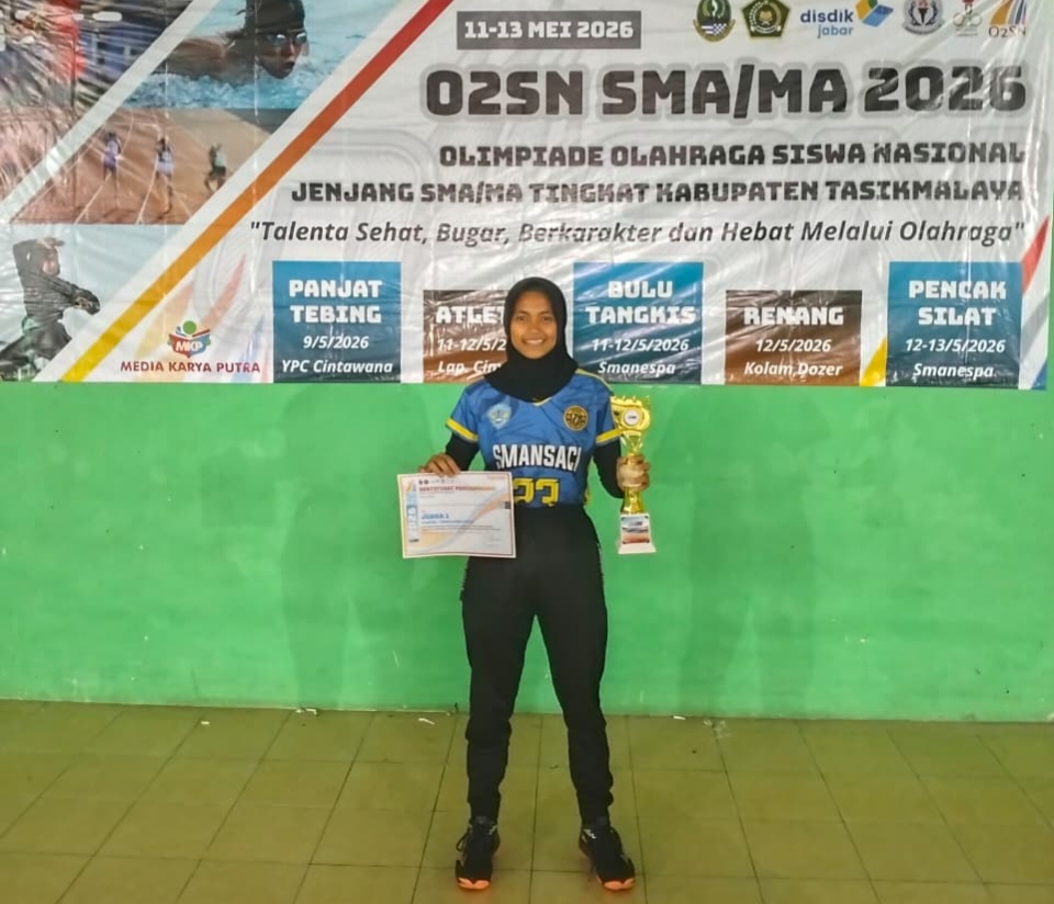 Siswi SMAN 1 Cineam Raih Juara Pertama Cabang Atletik Di Ajang O2SN Tingkat Kabupaten Tasikmalaya Wakili ke Tingkat Jawa Barat