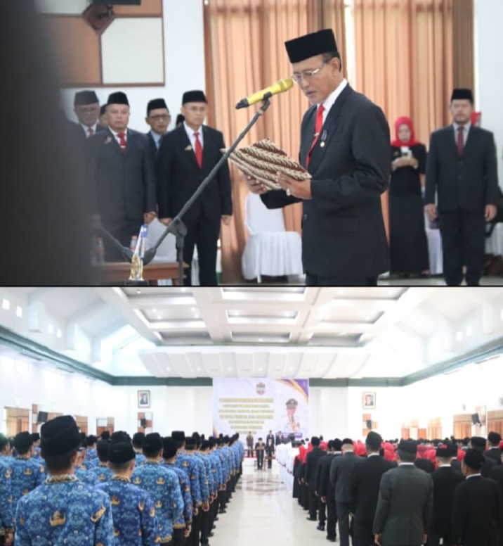 Bupati Ciamis Lantik dan Ambil Sumpah Jabatan ASN“Jangan Lelah Layani Masyarakat