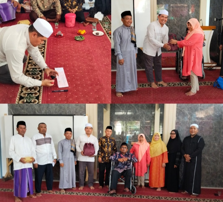 Panitia Pembangunan Masjid Jami As-Salam Dapat Bantuan Infaq Dari Hj.Titin 250 Juta