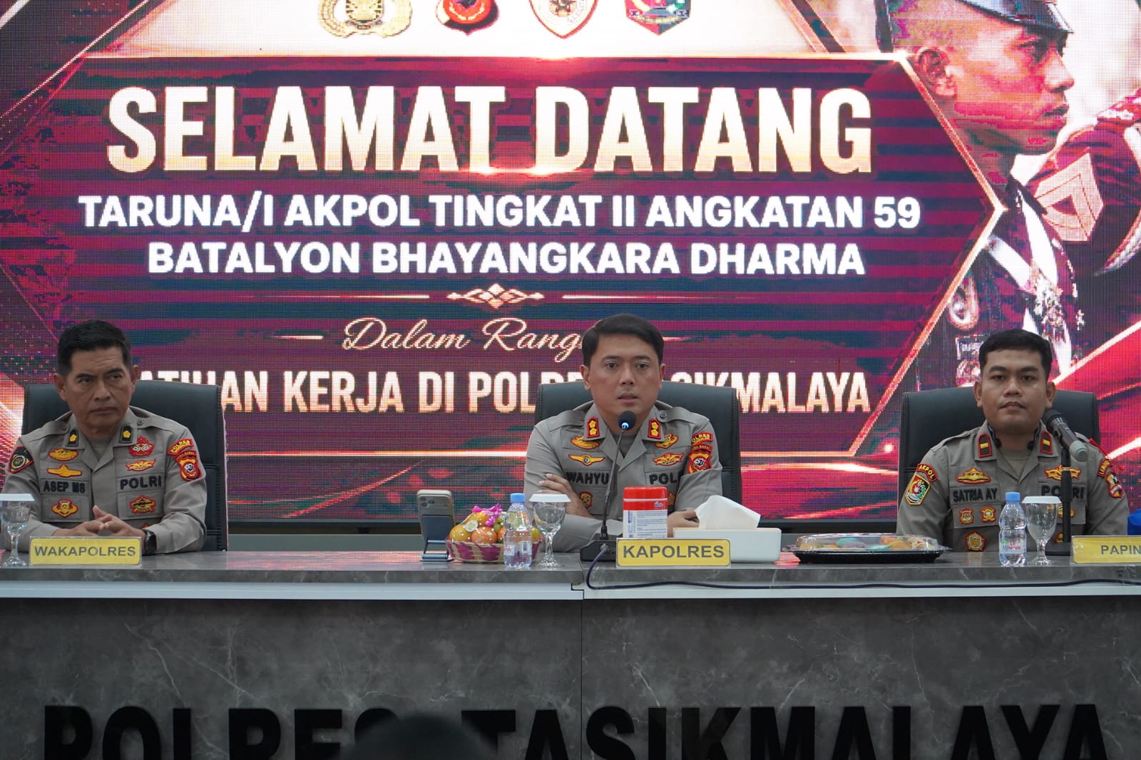 Taruna Akpol Tingkat II Angkatan 59 Resmi Mulai Latihan Kerja di Polres Tasikmalaya, Tempa Calon Perwira Presisi Masa Depan
