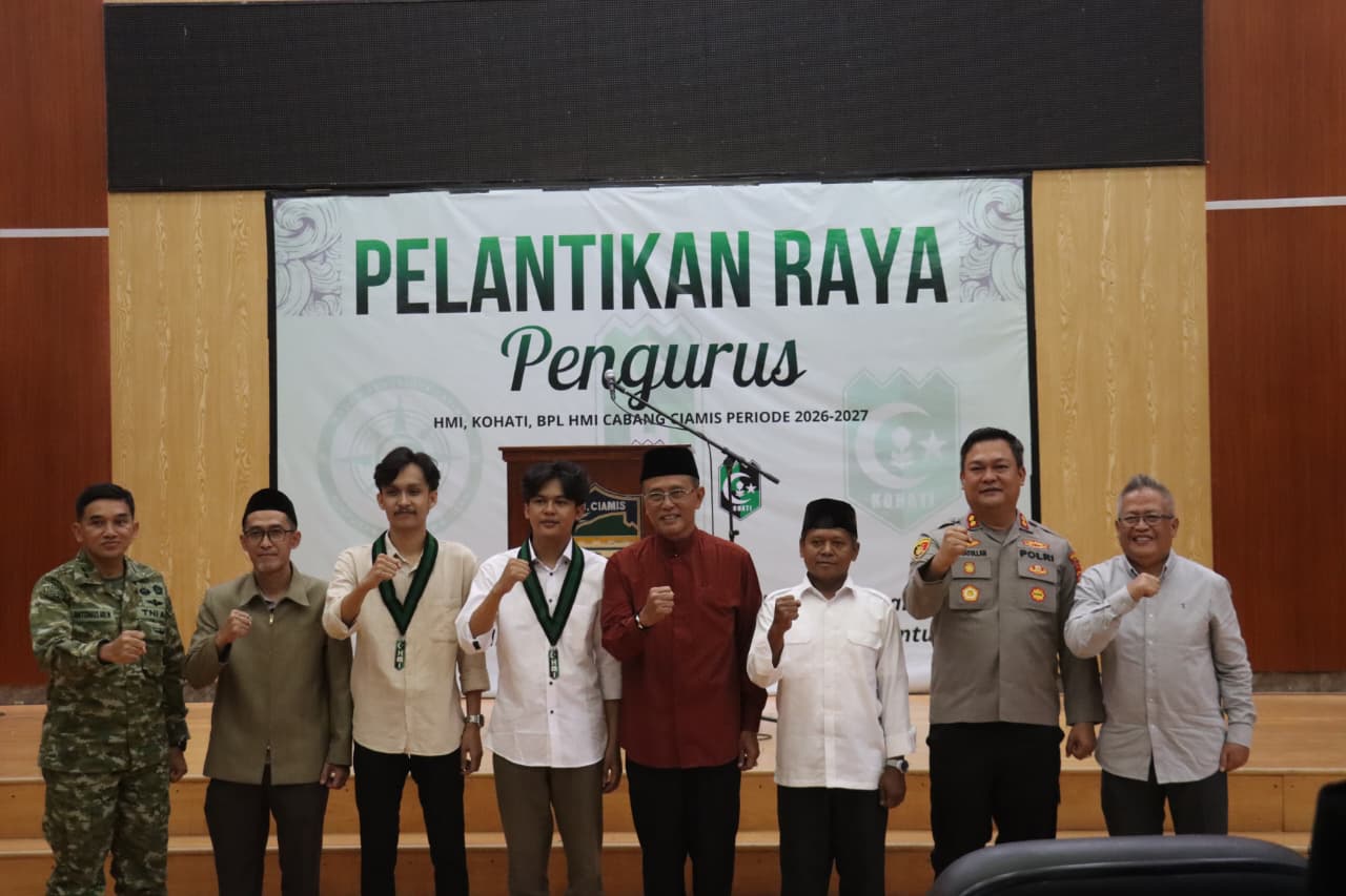 Polres Ciamis Hadiri Pelantikan Pengurus HMI Cabang Ciamis, Perkuat Sinergitas dan Jaga Kondusivitas Kegiatan Mahasiswa
