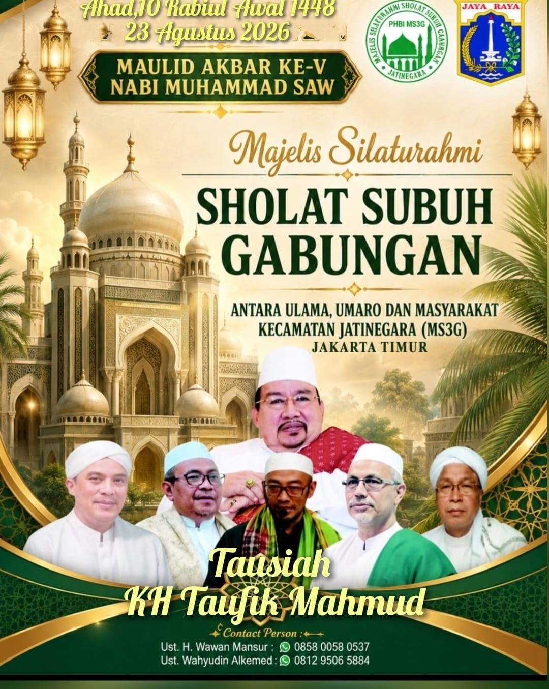 Mempererat Ukhuwah, Meneladani Akhlak Mulia” MS3G Akan Gelar Maulid Akbar 1448 H. Ke-5, Catat Waktu dan Tempatnya