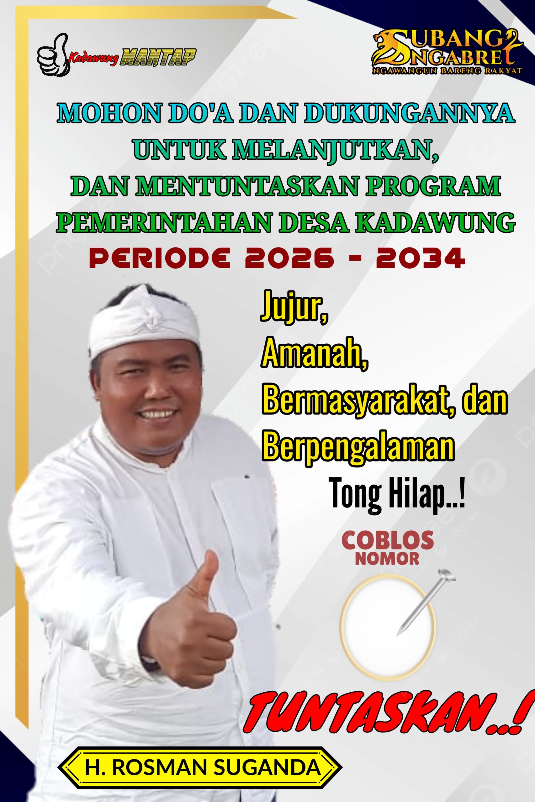Dukungan Masyarakat Menguat, H. Rosman Suganda Didorong Kembali Pimpin Desa Kedawung