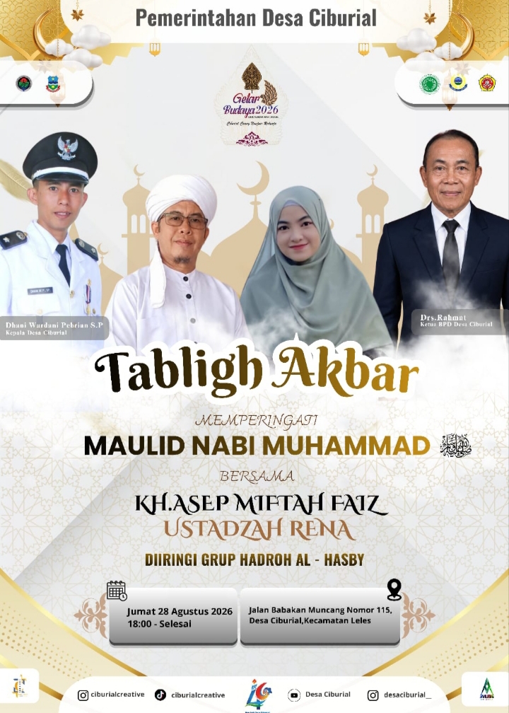 Sholawat Menggema: Tablig Akbar Jadi Pembuka Acara HUT ke 46 Desa Ciburial