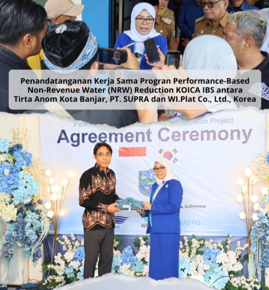 Walikota Banjar Hadiri Acara Perumda Tirta Anom Kota Banjar Adopsi Teknologi Korea untuk Deteksi Kebocoran Air