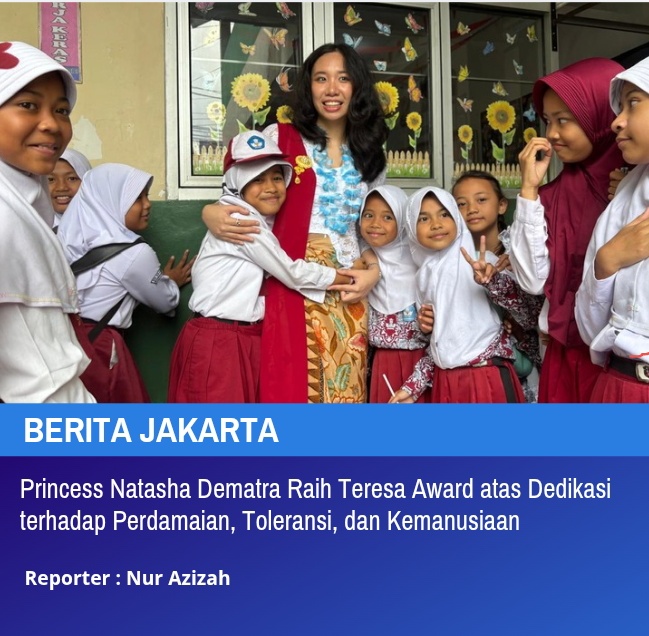 Princess Natasha Dematra Raih Mother Teresa Award atas Dedikasi terhadap Perdamaian, Toleransi, dan Kemanusiaan