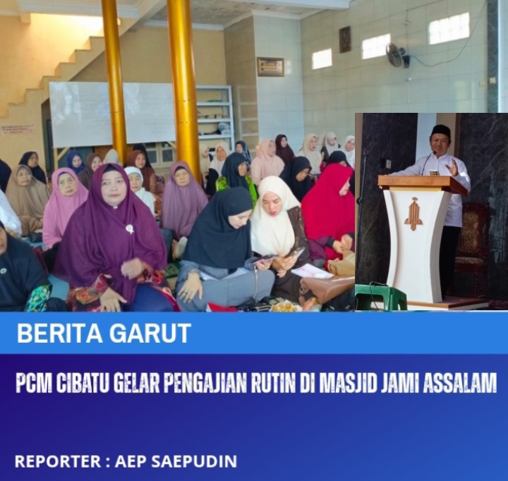 PCM Cibatu Gelar Pengajian Rutin Di Masjid Jami Assalam
