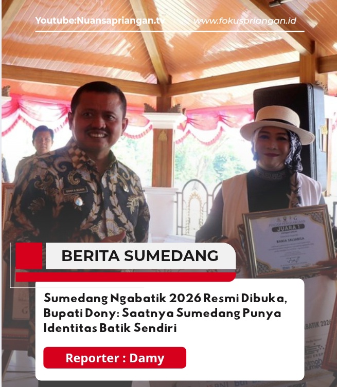 Sumedang Ngabatik 2026 Resmi Dibuka, Bupati Dony: Saatnya Sumedang Punya Identitas Batik Sendiri