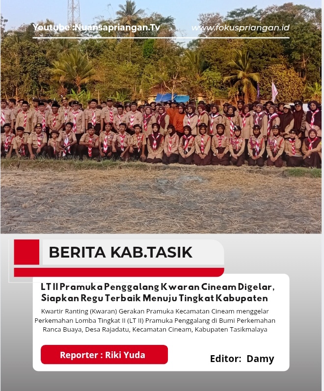 LT II Pramuka Penggalang Kwaran Cineam Digelar, Siapkan Regu Terbaik Menuju Tingkat Kabupaten