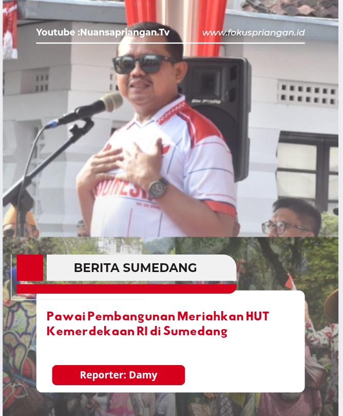 Pawai Pembangunan Meriahkan HUT Kemerdekaan RI di Sumedang