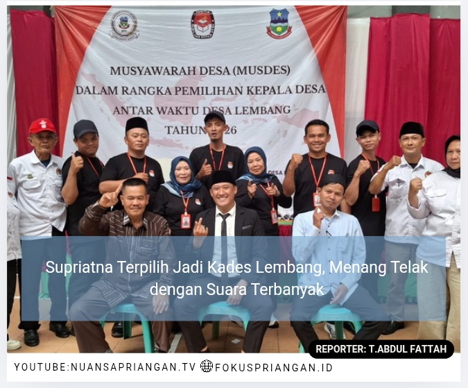 Supriatna Terpilih Jadi Kades Lembang, Menang Telak dengan Suara Terbanyak