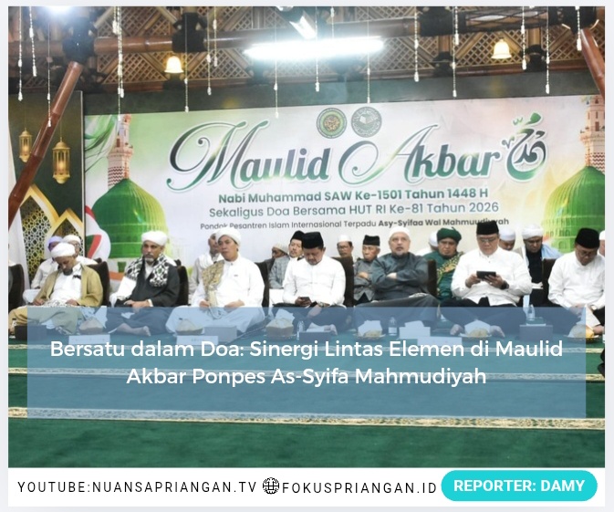 Bersatu dalam Doa: Sinergi Lintas Elemen di Maulid Akbar Ponpes As-Syifa Mahmudiyah