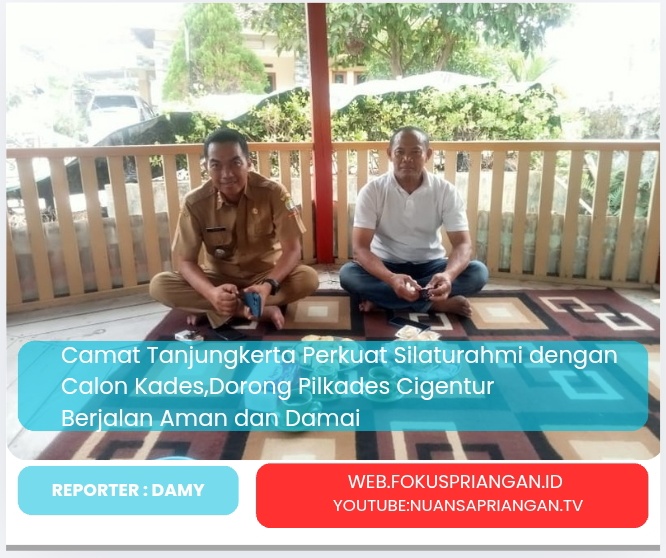 Camat Tanjungkerta Perkuat Silaturahmi dengan Calon Kades, Dorong Pilkades Cigentur Berjalan Aman dan Damai