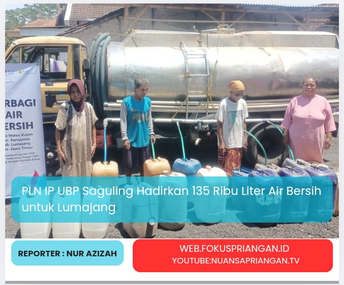 PLN IP UBP Saguling Hadirkan 135 Ribu Liter Air Bersih untuk Lumajang