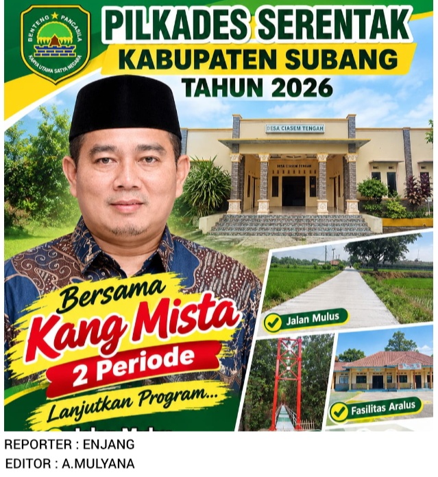 Lanjutkan Program Desa, Mista Rangun Kembali Maju di Pilkades Ciasem