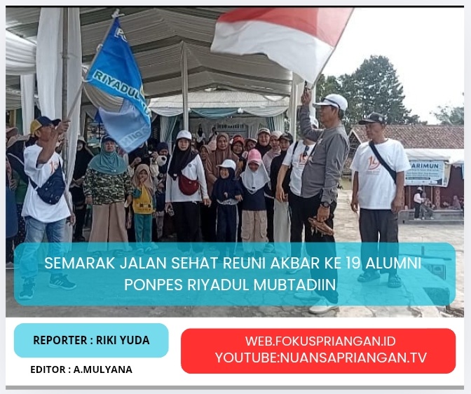 Semarak Jalan Sehat Reuni Akbar Ke 19 Alumni Ponpes Riyadul Mubtadiin