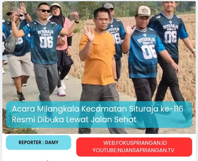 Acara Milangkala Kecamatan Situraja ke-116 Resmi Dibuka Lewat Jalan Sehat
