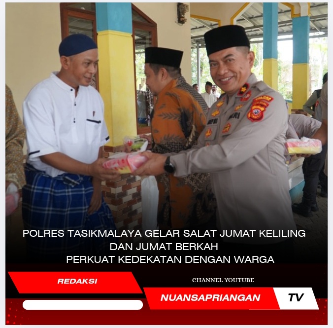 Polres Tasikmalaya Gelar Sholat Jumat Keliling dan Jumat Berkah, Perkuat Kedekatan dengan Warga