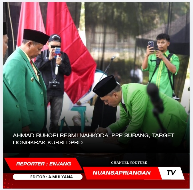 Ahmad Buhori Resmi Nahkodai PPP Subang, Target Dongkrak Kursi DPRD