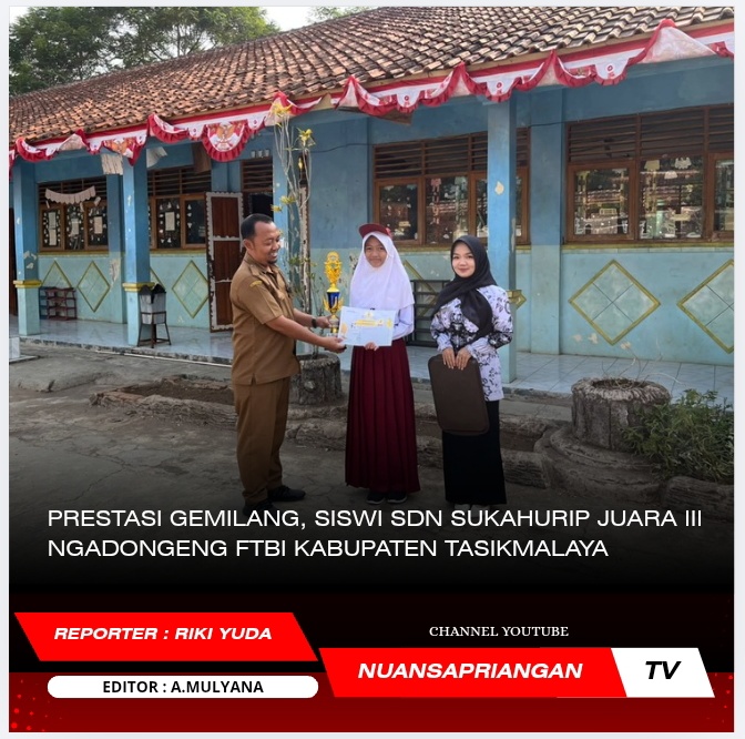 Prestasi Gemilang, Siswi SDN Sukahurip Juara III Ngadongeng FTBI Kabupaten Tasikmalaya