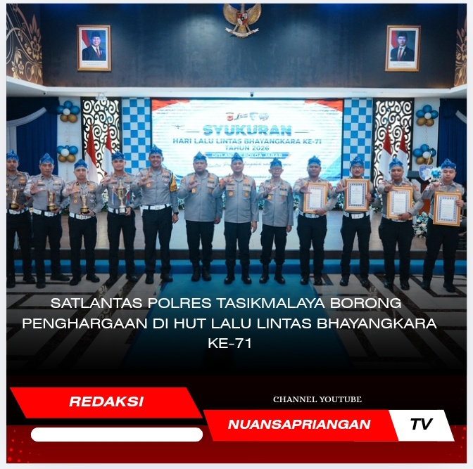 Satlantas Polres Tasikmalaya Borong Penghargaan di HUT Lalu Lintas Bhayangkara ke-71