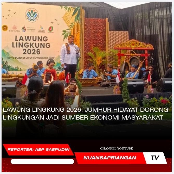 Lawung Lingkung 2026, Jumhur Hidayat Dorong Lingkungan Jadi Sumber Ekonomi Masyarakat