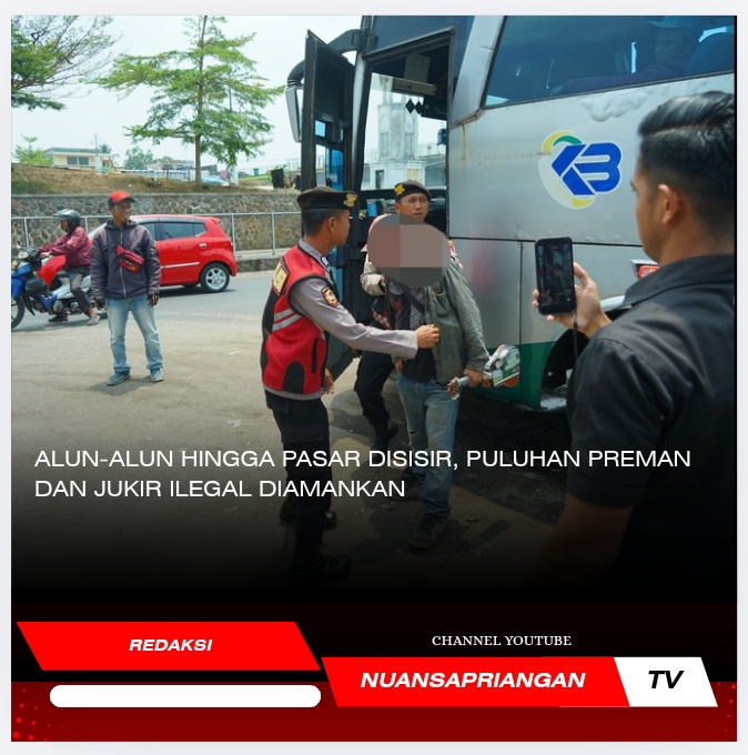 Alun-alun hingga Pasar Disisir, Puluhan Preman dan Jukir Ilegal Diamankan