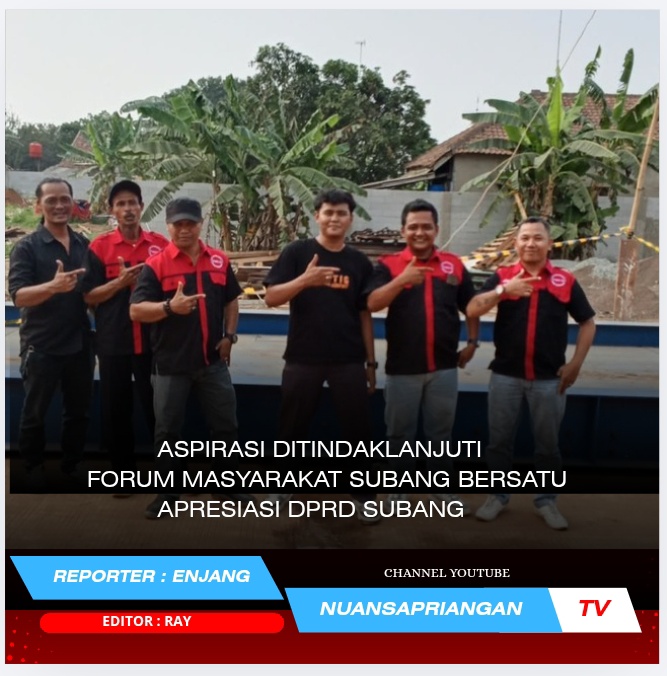 Aspirasi Ditindaklanjuti, Forum Masyarakat Subang Bersatu Apresiasi DPRD Subang