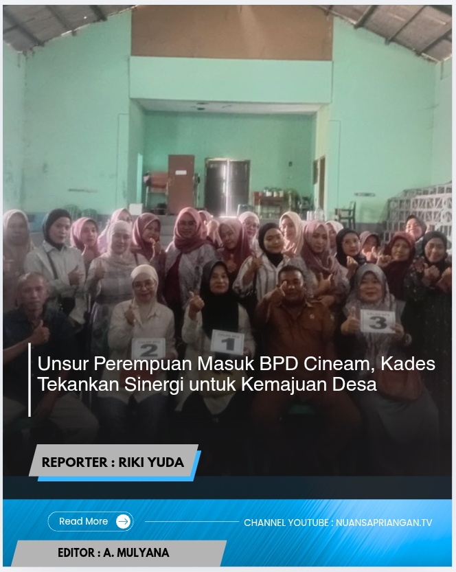 Unsur Perempuan Masuk BPD Cineam, Kades Tekankan Sinergi untuk Kemajuan Desa
