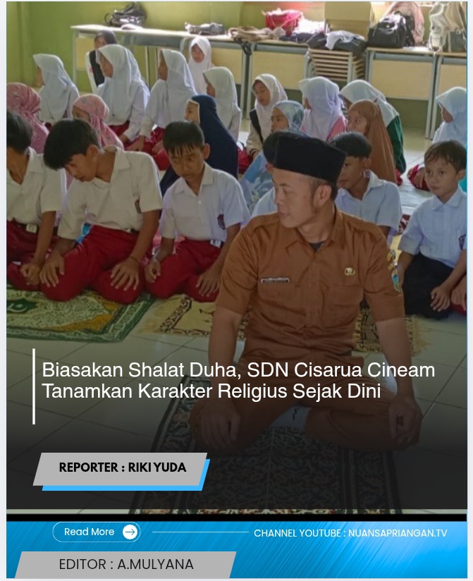 Biasakan Shalat Duha, SDN Cisarua Cineam Tanamkan Karakter Religius Sejak Dini