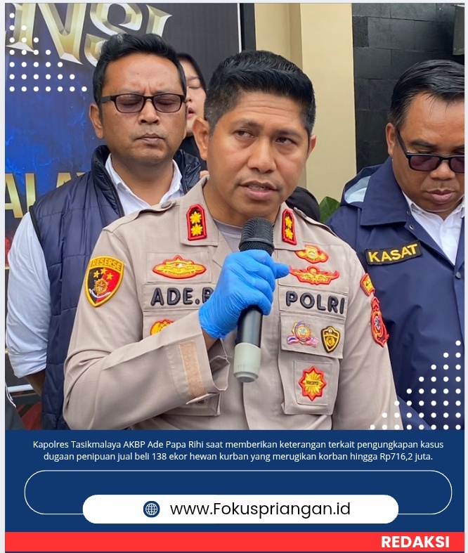 Polres Tasikmalaya Tangkap Buron Kasus Dugaan Penipuan Hewan Kurban