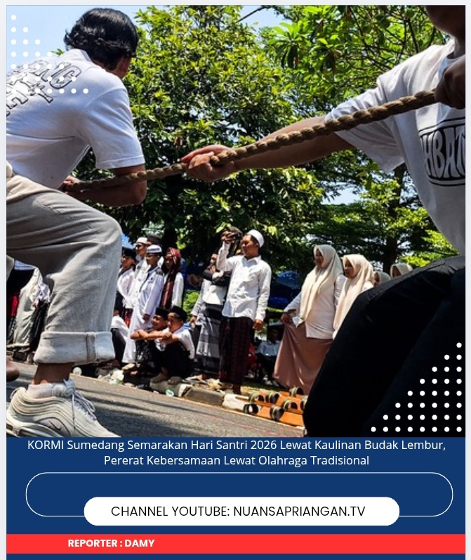 KORMI Sumedang Semarakan Hari Santri 2026 Lewat Kaulinan Budak Lembur, Pererat Kebersamaan Lewat Olahraga Tradisional