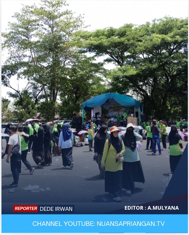 Ribuan Warga Meriahkan Jalan Santai Dies Natalis ke-4 INU Ciamis, Siapkan Wisuda Perdana